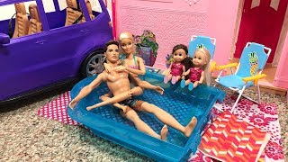 Barbie Dream House Vacation! Pool! Part 2