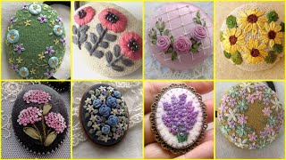 Hand embroidery / button embroidery design / hand embroidery flower design