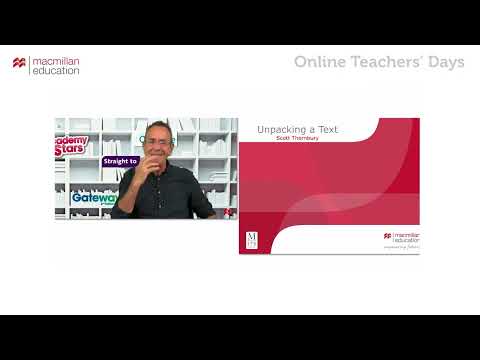 Webinar Private Language Schools - Unpacking a text - Scott Thornbury