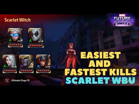 Best Characters For SCARLET WITCH World Boss Ultimate (WBU) [Stage 19] - Marvel Future Fight