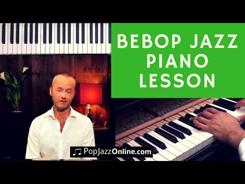 How To Play BeBop 🐝🎹│Jazz Piano Lesson │ Jazz Licks (Donna Lee)
