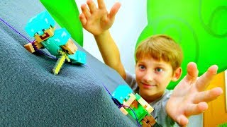 Секреты игры Майнкрафт - Соревнование Стива Майнкрафт и Алекс!