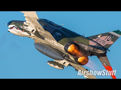 Two-Ship F-4 Phantom Flybys/Low Approaches - EAA AirVenture Oshkosh 2016