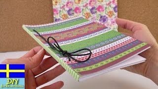 Hur man gör en anteckningsbok & dagbok själv | binda en bok själv