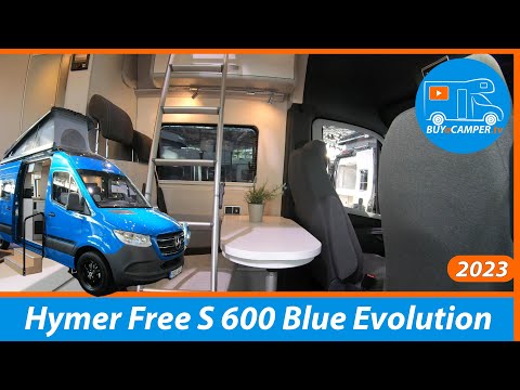 NEW MERCEDES CAMPERVAN | Hymer Free S 600 Blue Evolution | Made in Germany | Pop-up Roof
