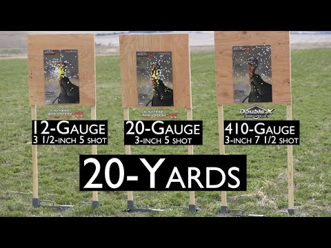 Turkey Gun Comparison- Shooting 20 and 30yds with 410, 20 and 12 gauge