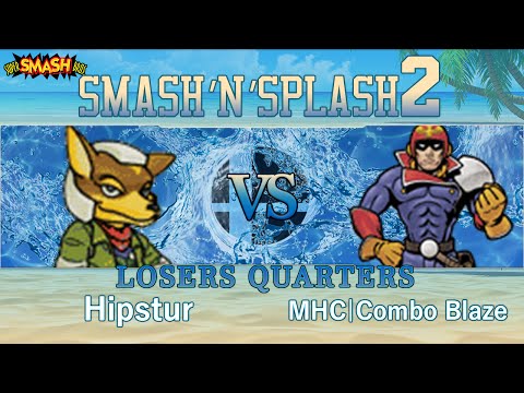 Smash'N'Splash 2 - Hipstur (Fox) vs MHC|Combo Blaze (Captain Falcon) - Losers Quarters