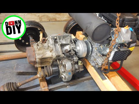 Mounting Transmission - Tracked Amphibious Vehicle Build Ep. 8