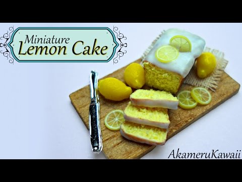 Miniature Lemon Cake and whole lemons - Polymer Clay tutorial Video