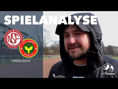 Kevin Pannewitz mit augenzwinkernder Spielanalyse | NSF Gropiusstadt - FC Amed Berlin (Kreisliga A)