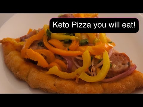 Keto Pizza you will actually eat! Keto pizza crust that looks like pizza from Pizza Hut