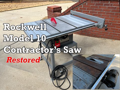 Delta-Rockwell Model 10 Contractor's Table Saw Restoration