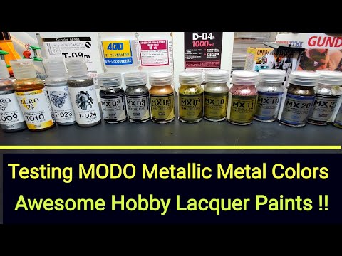 Testing MODO Metallic Metal Color Paints - Awesome Paints !! Scale Model Tips