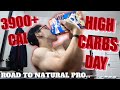 HIGH CARBS DAY FULL DAY OF EATING (WHILE CUTTING FOR COMPETITION) | ALMOST 4000 CALORIES