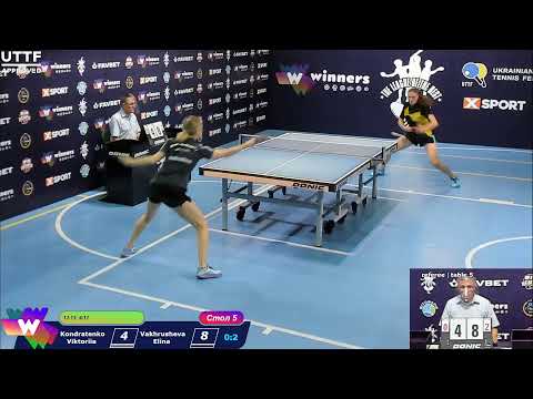 Kondratenko Viktoriia : Vakhrusheva Elina. League of Best Table Tennis 5 20:30 03.10.2020
