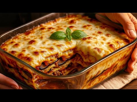 How to make delicious and simple eggplant lasagna. Special recipe.