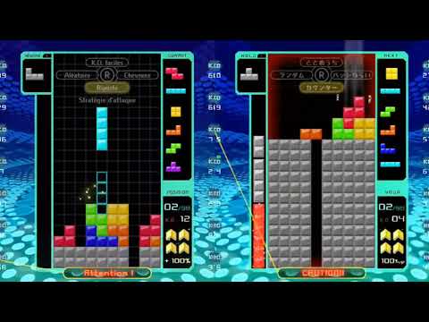 [Tetris 99] Doremy vs amemiyataiyou - 1v1 Comparison (Margin Time)