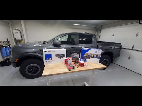 2025 Ranger Raptor Kicker Hideaway Powered Subwoofer Installation