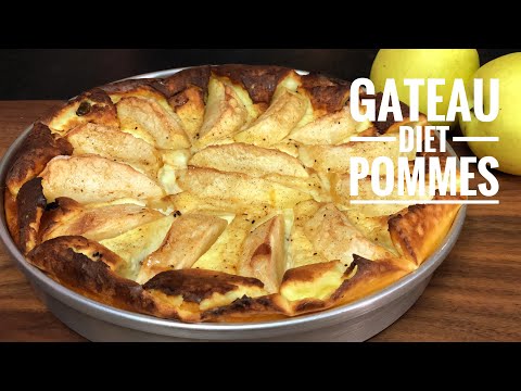 White cheese cake with apples and vanilla (light)