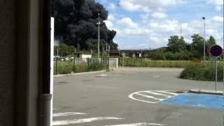 preview picture of video 'Incendie Gaillon Aubevoye 16 aout 2012'
