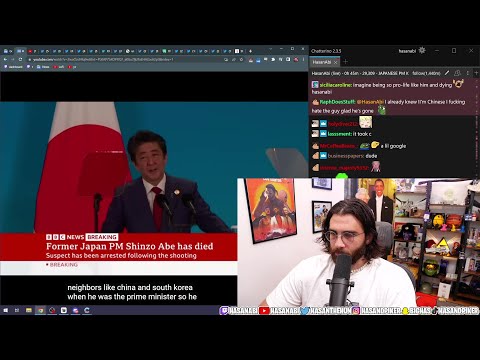 HasanAbi July 8, 2022 – SHINZO ABE ASSASSINATED, Jordan Peterson on Trans, AntiVax Jubilee, UK soon