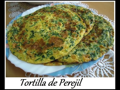 Tortilla de Perejil recetita rápida y exquisita