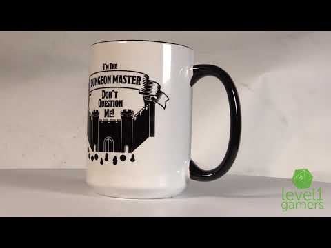 15 Oz I'm The Dungeon Master Mug 360 Rotation Video By Level1Gamers.