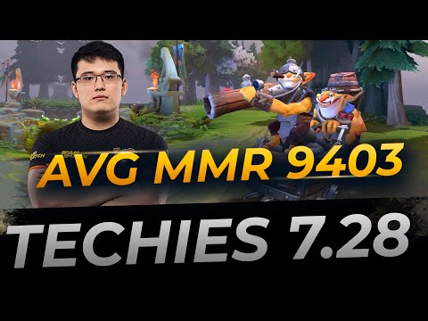 Zayac plays Techies TOP MMR EU | Gameplay Dota 2 Replay