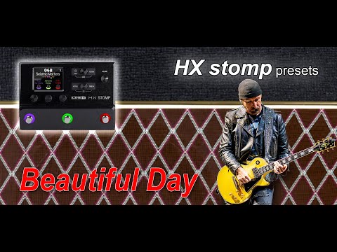 U2-Beautiful Day (cover)-Played on Line 6 HX stomp