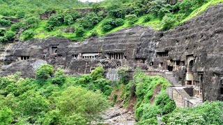 preview picture of video 'Ajanta Caves Lake slow motion view'