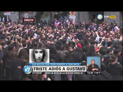 Visión 7 - Emotiva despedida a Gustavo Cerati hasta la Chacarita (3 de 4)