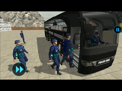US Police Bus Mountain Driving Simulator - Android Gameplay - police bus games