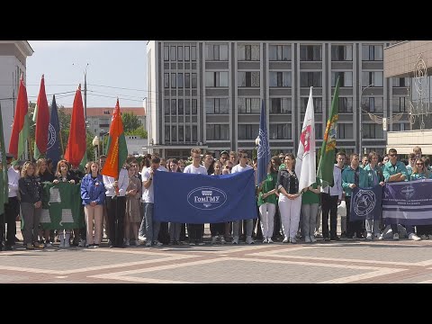 Командиры студотрядов со всей области получили путевки в третий трудовой семестр 2022 года видео