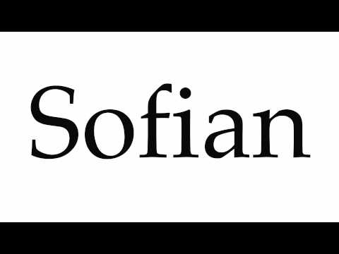 How to Pronounce Sofian