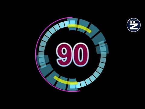 ⏱️ 90 Second Timer Countdown – Futuristic Digital Animation | Free House Music by McZerrill