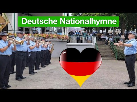 Olpe Schützenfest 2025 - Deutsche Nationalhymne gespielt vom Gebirgsmusikkorps der Bundeswehr (4K)