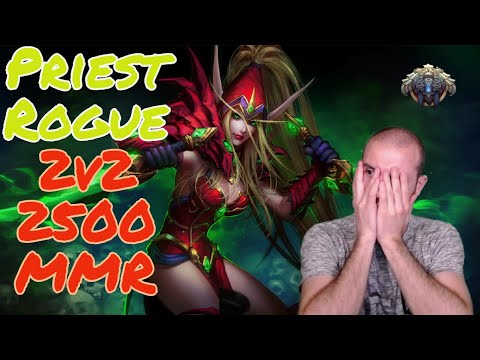 WoW 8.3 Arena 2v2 Disc Priest & Rogue | 2500 MMR