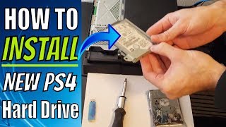 How to install NEW PS4 Hard Drive (500GB to 2 TB) Upgrade Tutorial 2019!