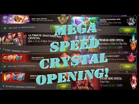 MCOC - Mega Speed Crystal Opening! - Red Envelopes, 5x5-Stars, Awakening and More!