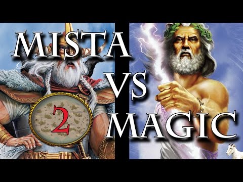 Age of Mythology theMista(Odin) vs IamMagic(Zeus) FROZEN WASTES!