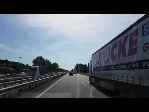 4K|German Autobahn A24|Hamburg-Berlin|from Gudow to Wittenburg|Part 1 of 2