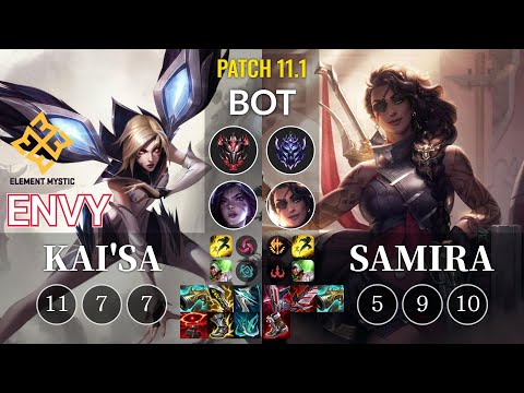 EM Envy Kai'Sa vs Samira Bot - KR Patch 11.1
