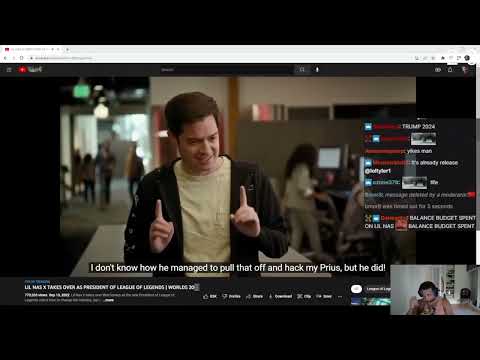 Tyler1 Reacts to LIL NAS X TAKES OVER AS PRESIDENT OF LEAGUE OF LEGENDS   WORLDS 2022 Song Teaser