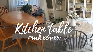 Old Table makeover/ First time trying this technique!