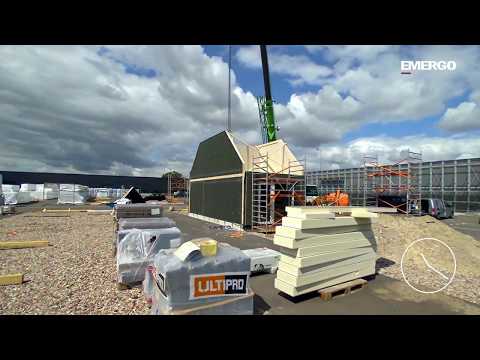 Montageproces Premodu woningconcept - Timelapse dag 1