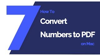 How to Convert Numbers to PDF on Mac | PDFelement 7