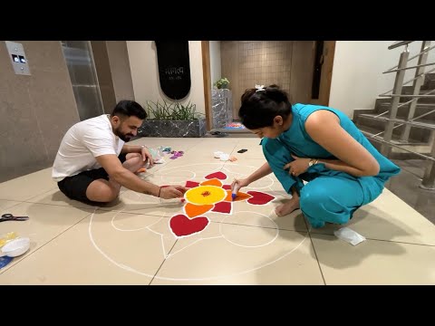 DHANTERAS VLOG😍| WE MADE RANGOLI ❤️ | THE ABNORMAL COUPLE VLOGS