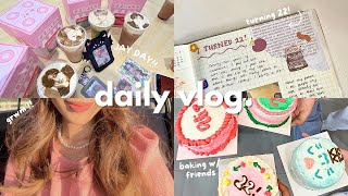 birthday vlog 🎀🎂 turning 22, idim diy bakery, korean bbq, grwm, miss saigon in manila ⋆｡°·☁︎