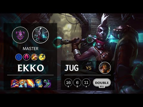 Ekko Jungle vs Jarvan IV - EUW Master Patch 10.25