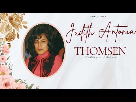 Funeral Service of Judith Antonia Thomsen